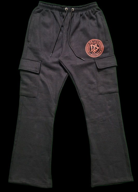 De’LuX Streetwear Georgia Peach/Black Joggers
