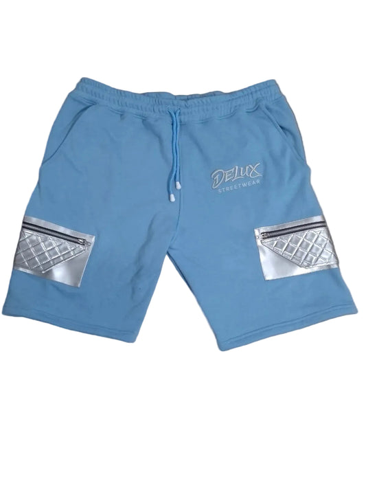 (Pre-Order)Delux Streetwear Quilted Pocket Cargo Shorts
