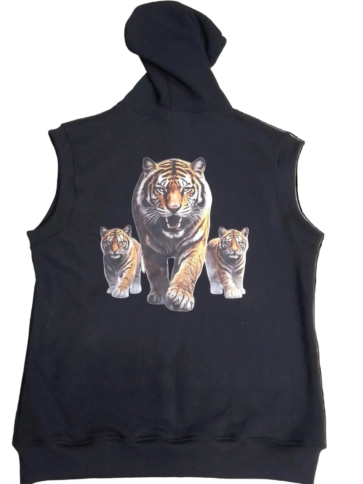 De’LuX Quilted Zip Hoodie (Sleeveless)