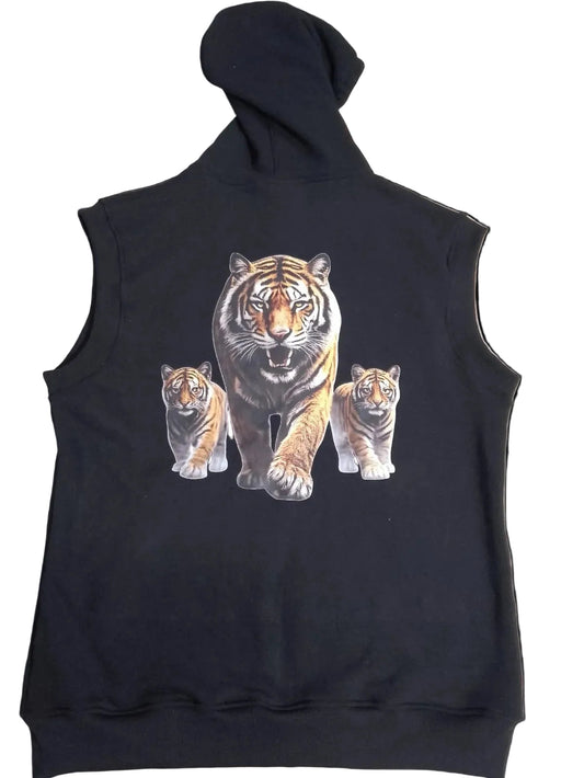 (Pre-Order)De’LuX Quilted Zip Hoodie (Sleeveless)