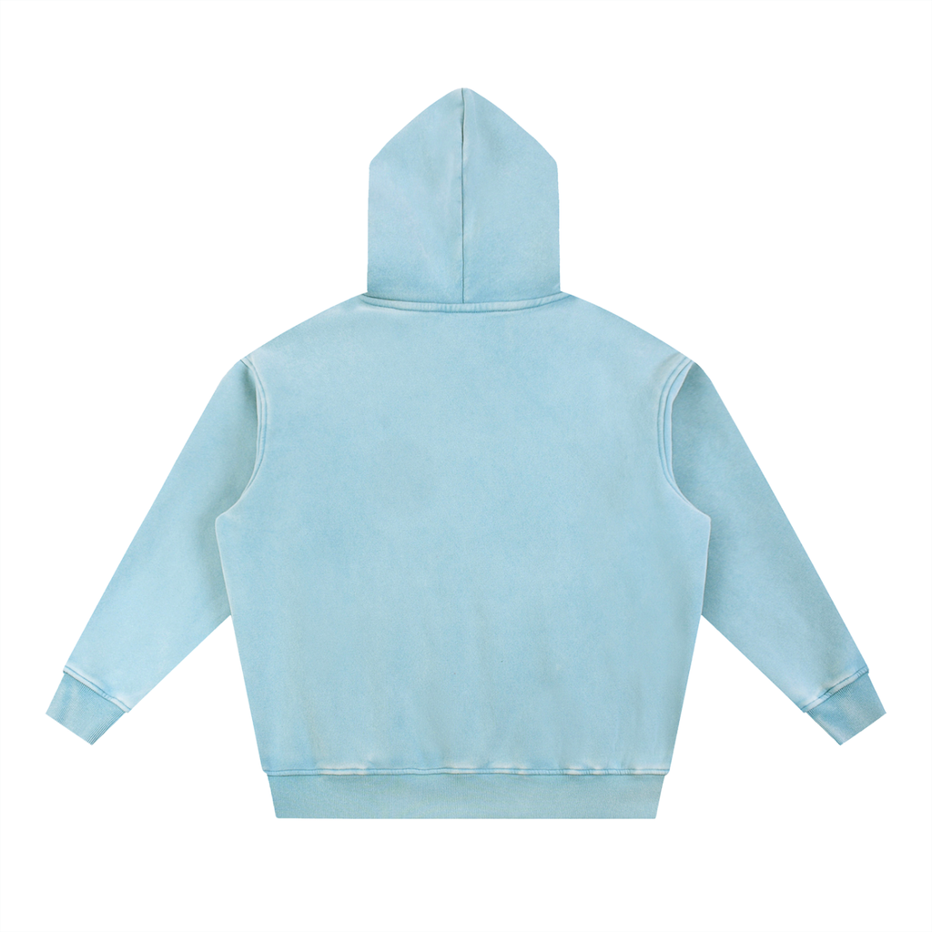 DeLuX Snow Wash Fleece Oversize Hoodie