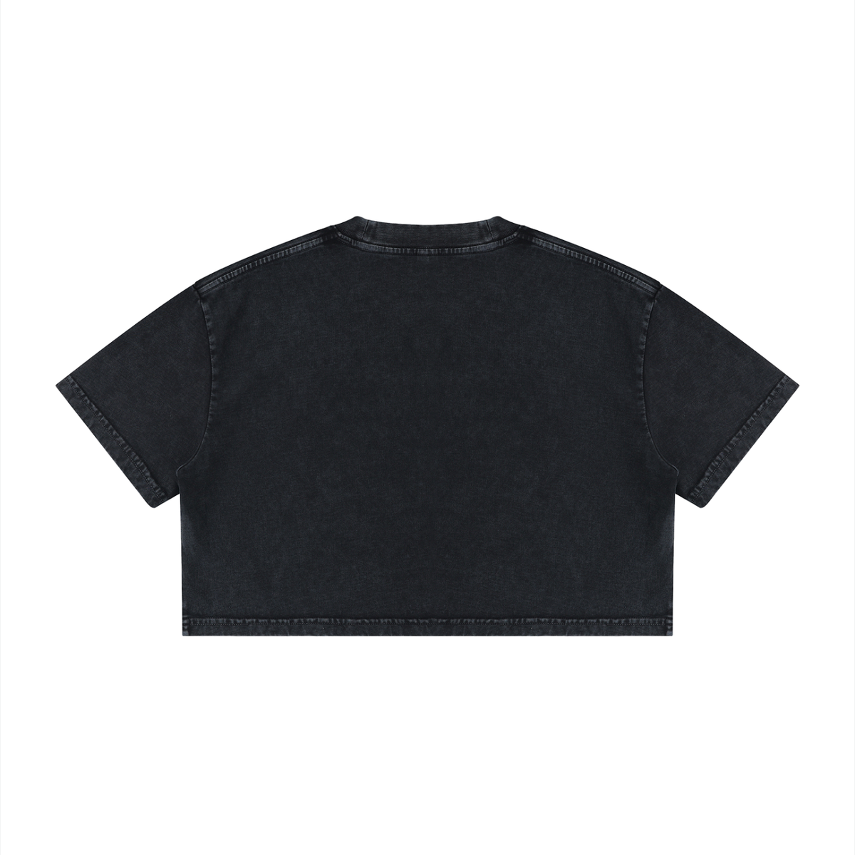 DeLuX Women's Mineral Wash Cotton Crop T-Shirt