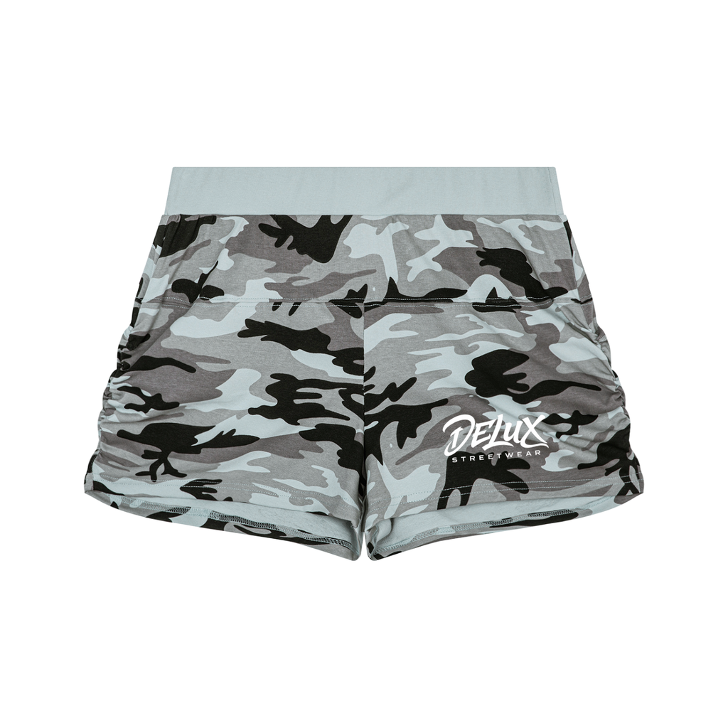 DeLuX Women's Slim Camo Shorts
