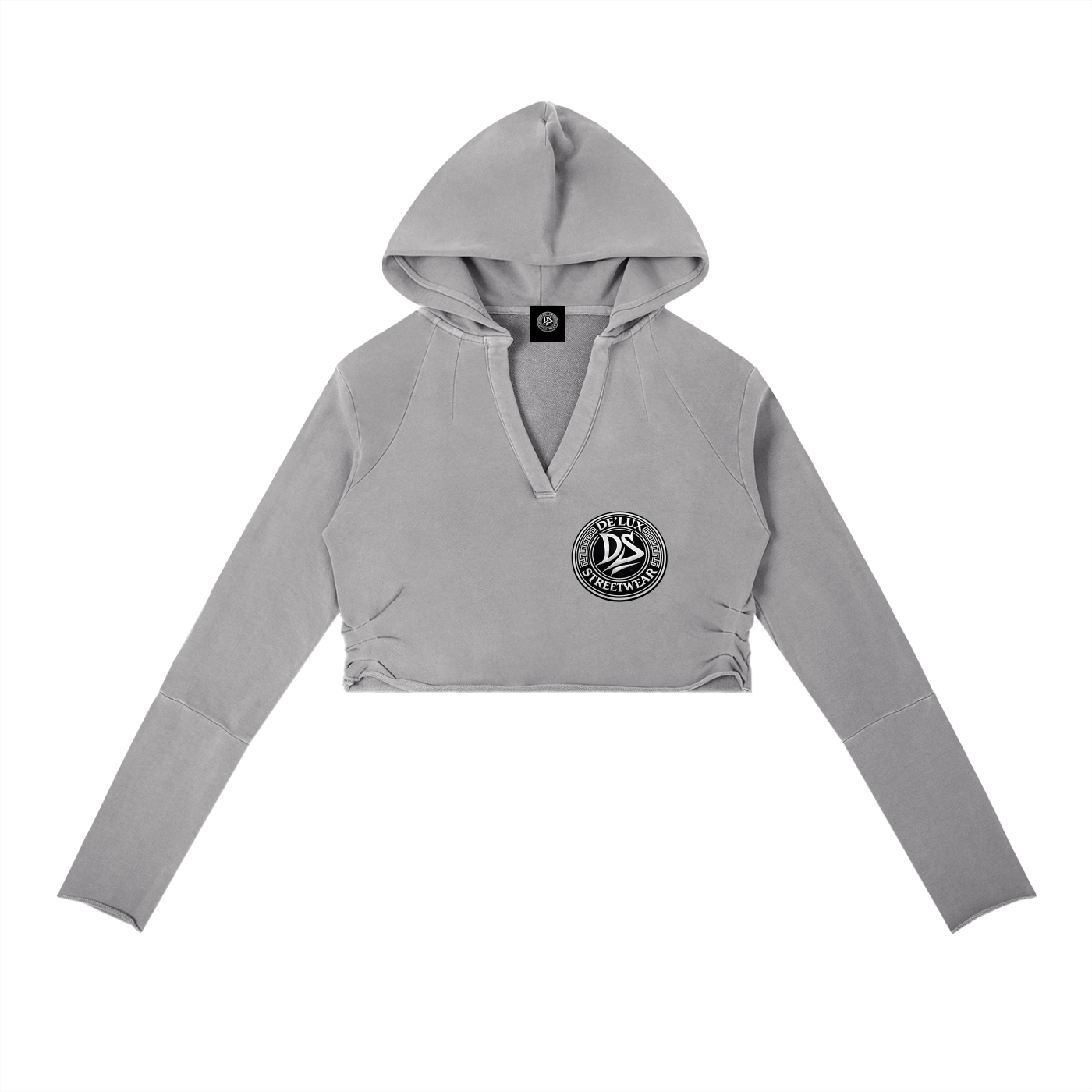 Vintage Washed Raw Edge Hoodie