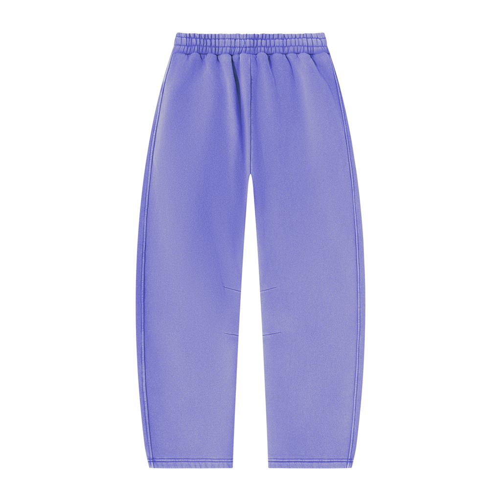 DeLuX  Vintage Wash Barrel Leg Fleece Sweatpants