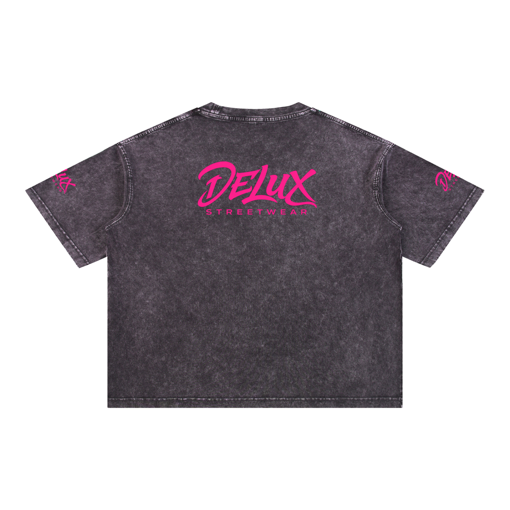 DeLuX Mineral Wash Boxy Cotton T-Shirt