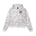 Dirty Washed Zip-Up Fleece Hoodie