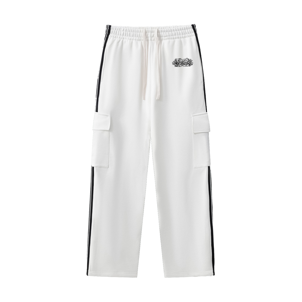 DeLuX Side Stripe Straight-Leg Pants