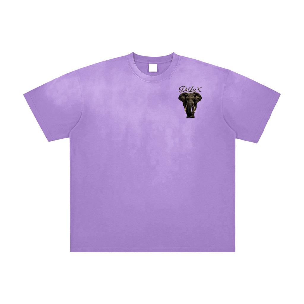 DELUX Vintage Washed Frayed T-Shirt
