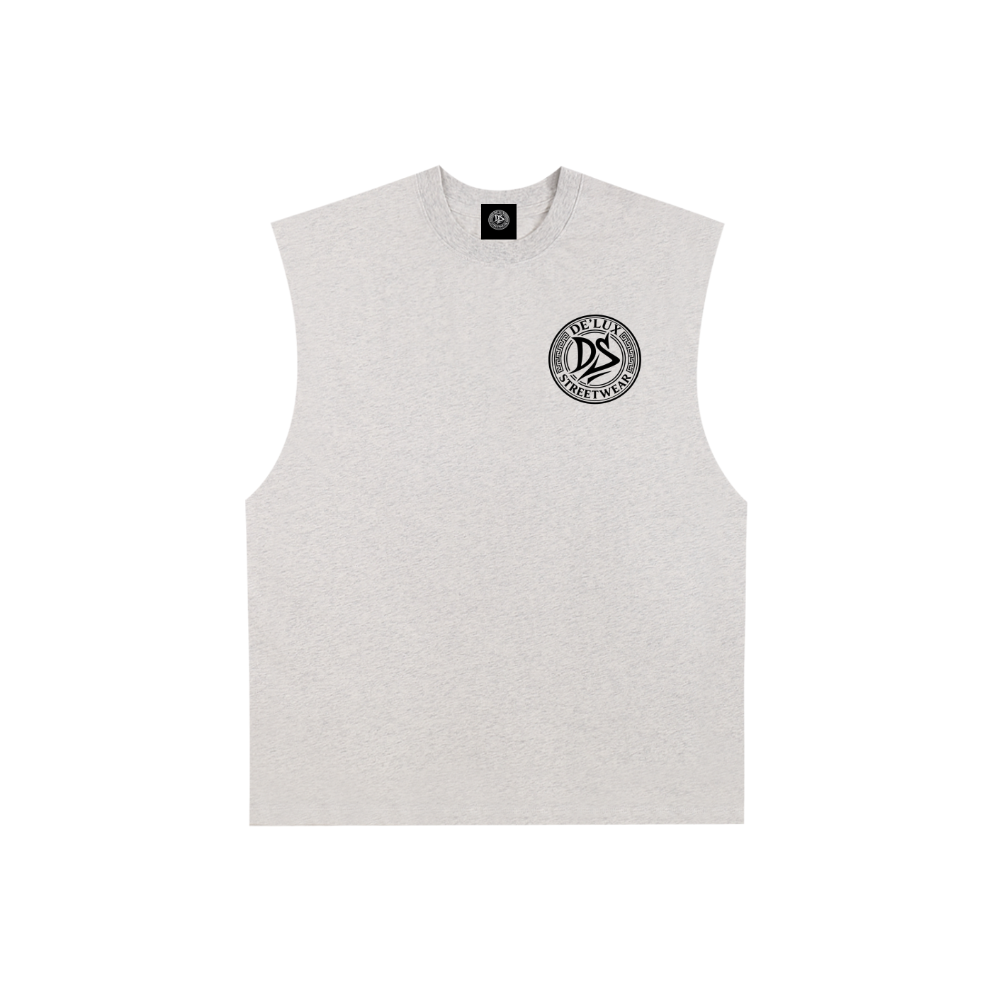 Raw Edge Cotton Tank Top