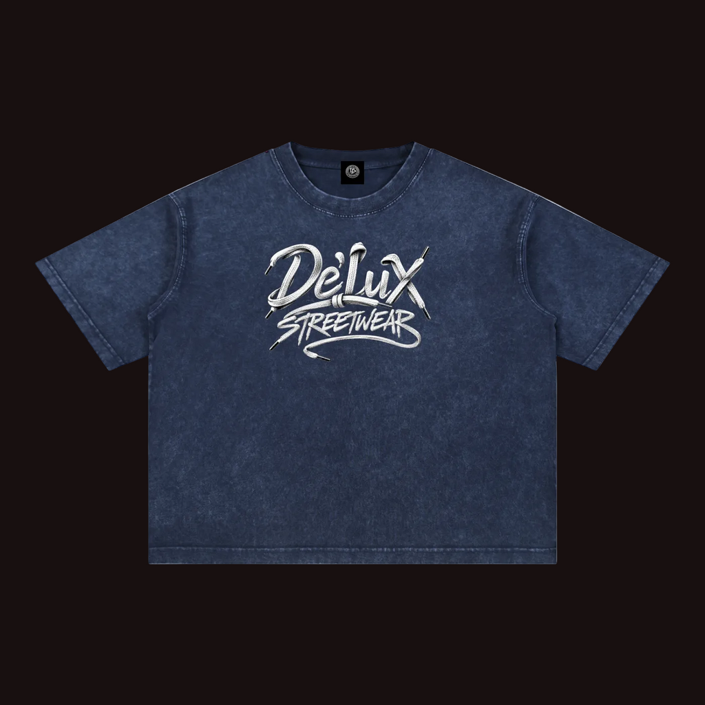 DeLuX Mineral Wash Boxy Cotton T-Shirt