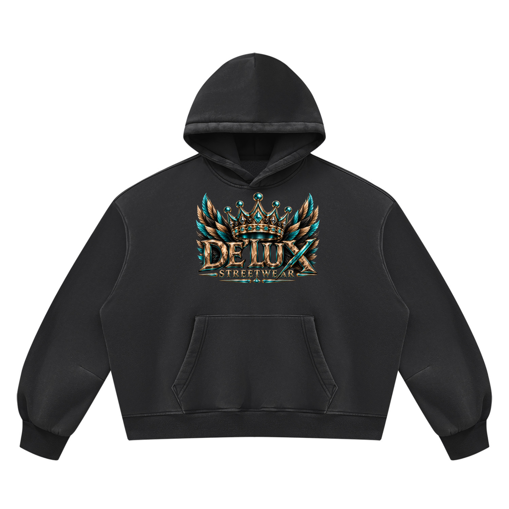 DeLuX  Boxy Fleece Hoodie