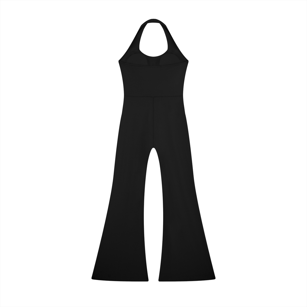 DeLuX Women’s Halter Flared Jumpsuit