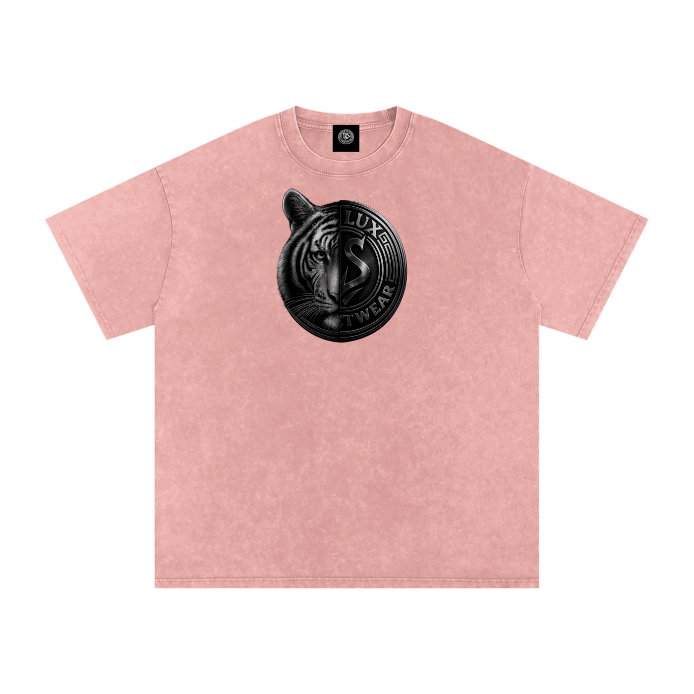 DeLuX Solitary Snow Washed Oversized Cotton T-Shirt