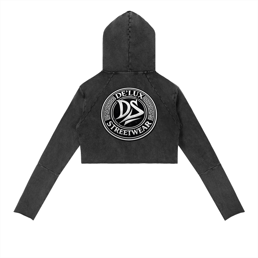 Vintage Washed Raw Edge Hoodie