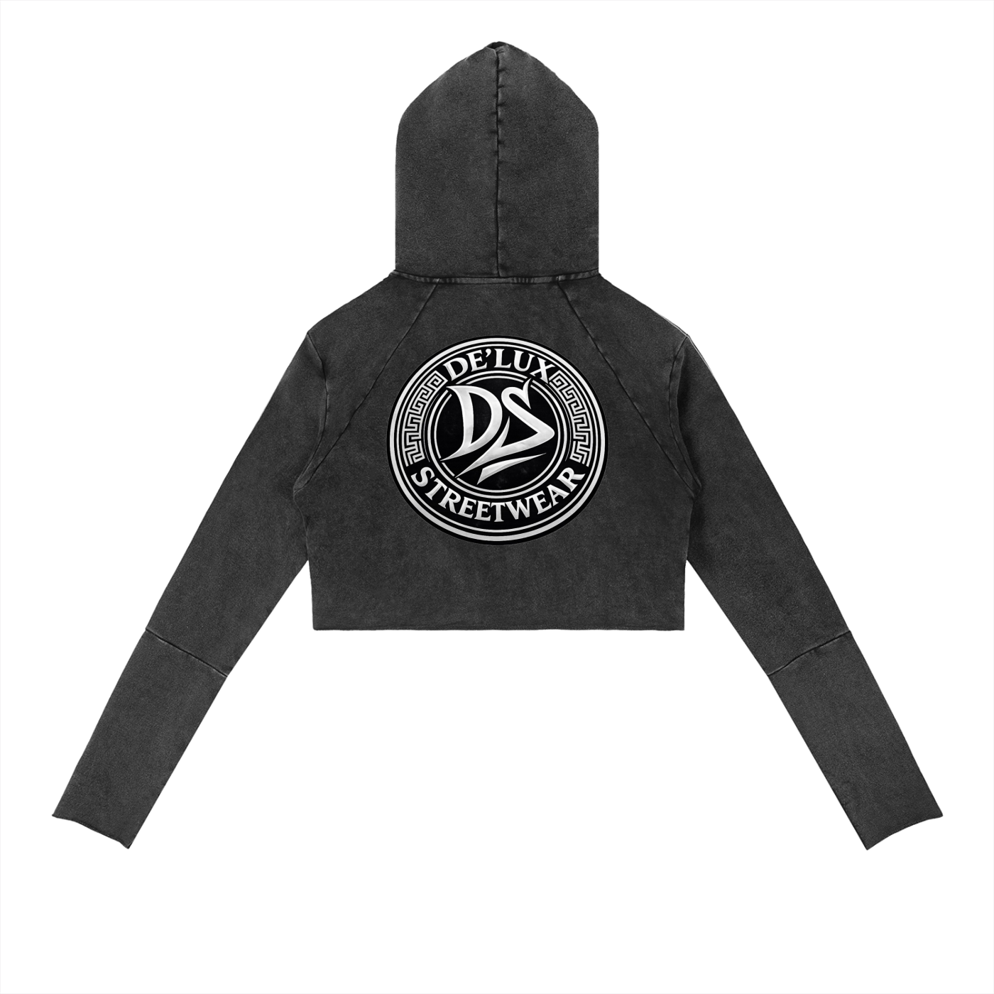 Vintage Washed Raw Edge Hoodie