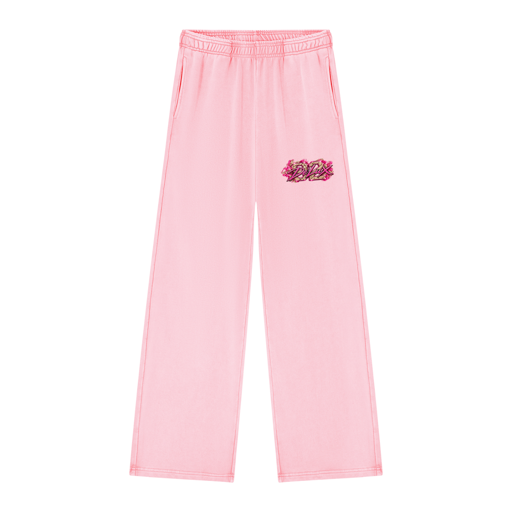 DeLuX Women's Mineral Wash Straight Sweatpants