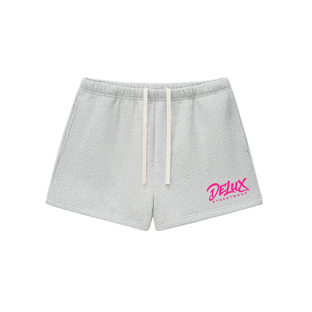 DeLuX Women Fleece Drawstring Sweatshorts