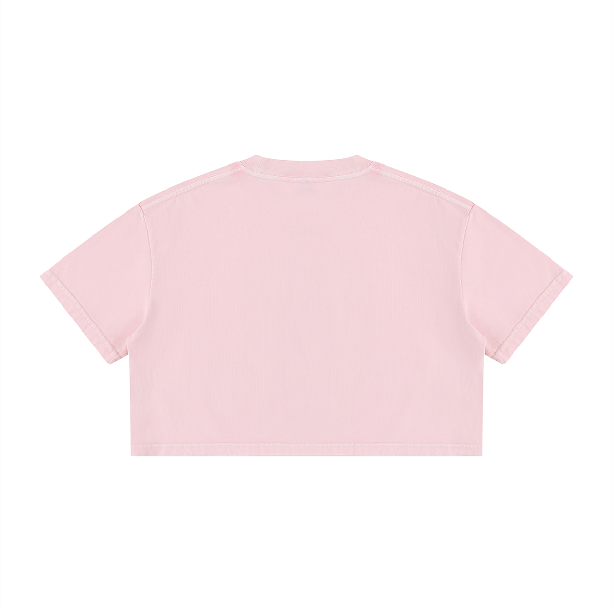 DeLuX Women's Mineral Wash Cotton Crop T-Shirt