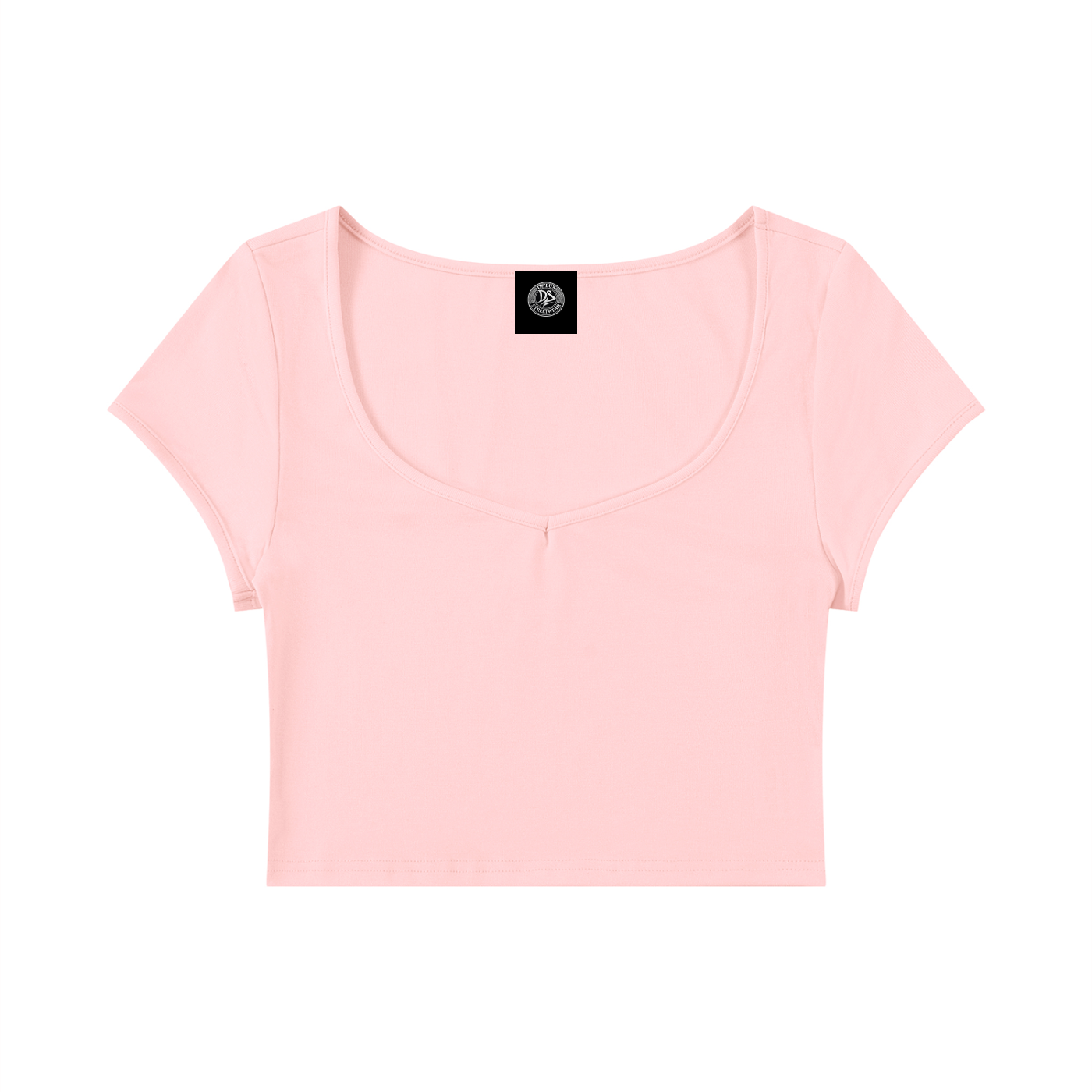 DeLuX Women's Slim Cap Sleeve Crop T-Shirt