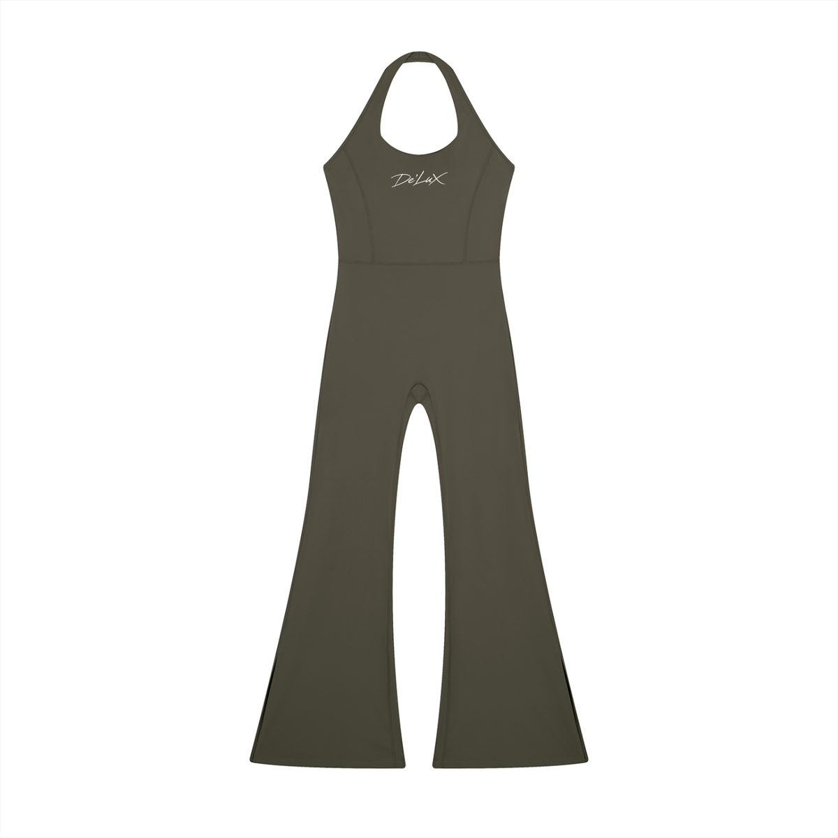 DeLuX Women’s Halter Flared Jumpsuit
