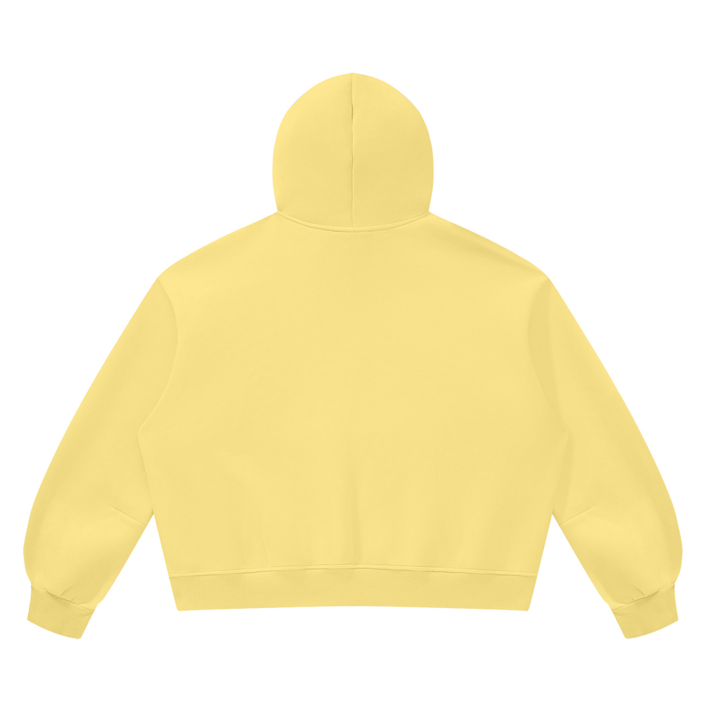 DeLuX Vintage Wash Boxy Fleece Hoodie
