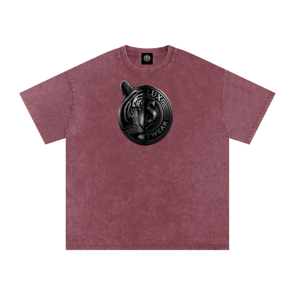 DeLuX Solitary Snow Washed Oversized Cotton T-Shirt