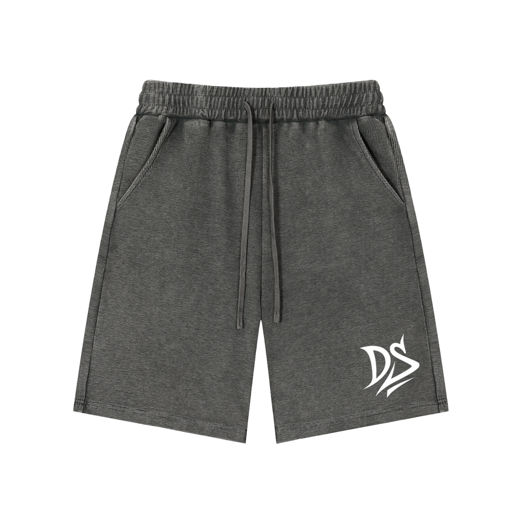 Mineral Wash Waffle Knit Shorts