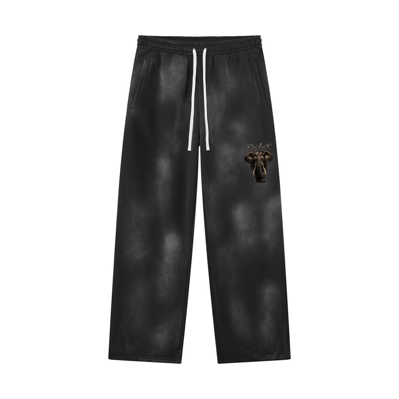 Elephant Sunfade Wide Leg Fleece Sweatpants