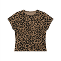 DeLuX Women’s Leopard Print Crop T-Shirt