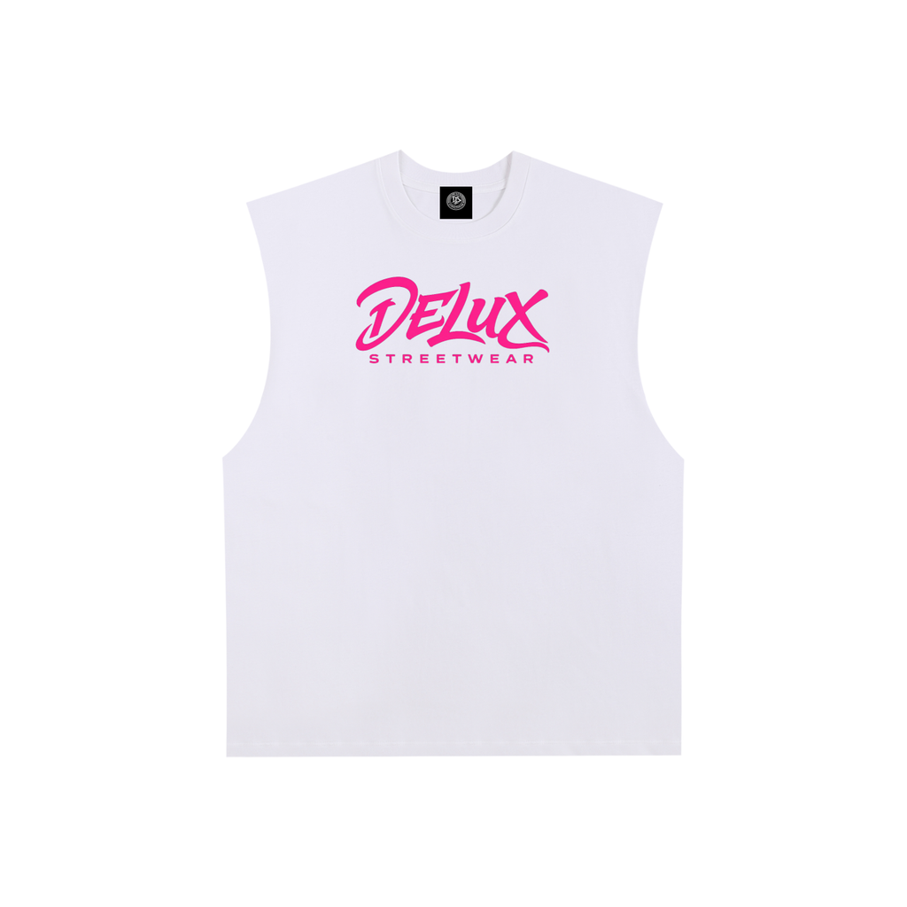 DeLuX Raw Edge Cotton Tank Top
