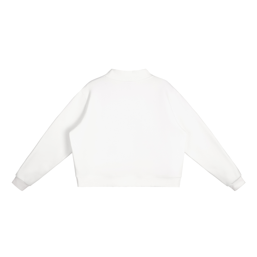 DeLuX Butterfly Essential Fleece Mock-Neck Crew Sweatshirt