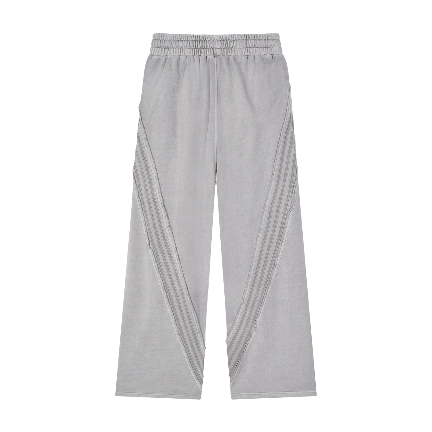 DeLuX Snow Washed Tape Raw Edge Sweatpants