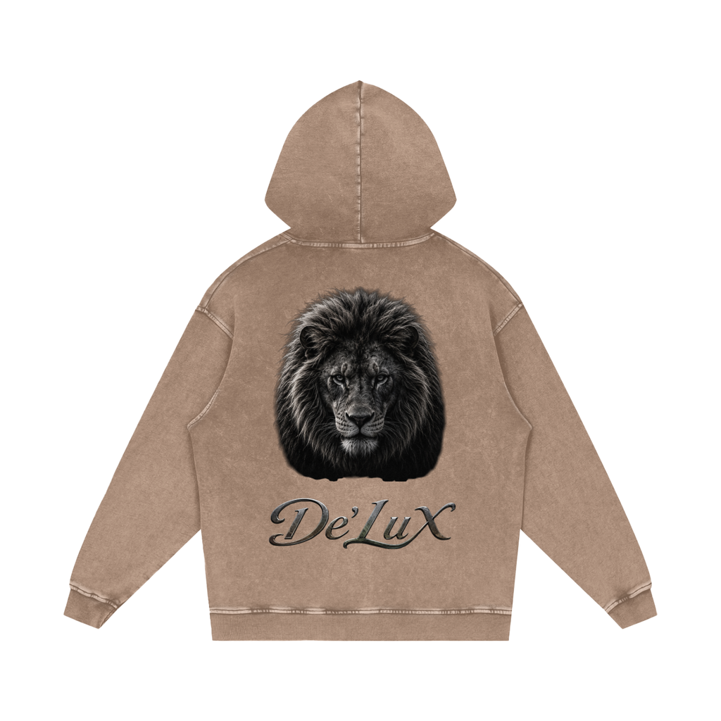 KING Snow Washed Loose Cotton Hoodie