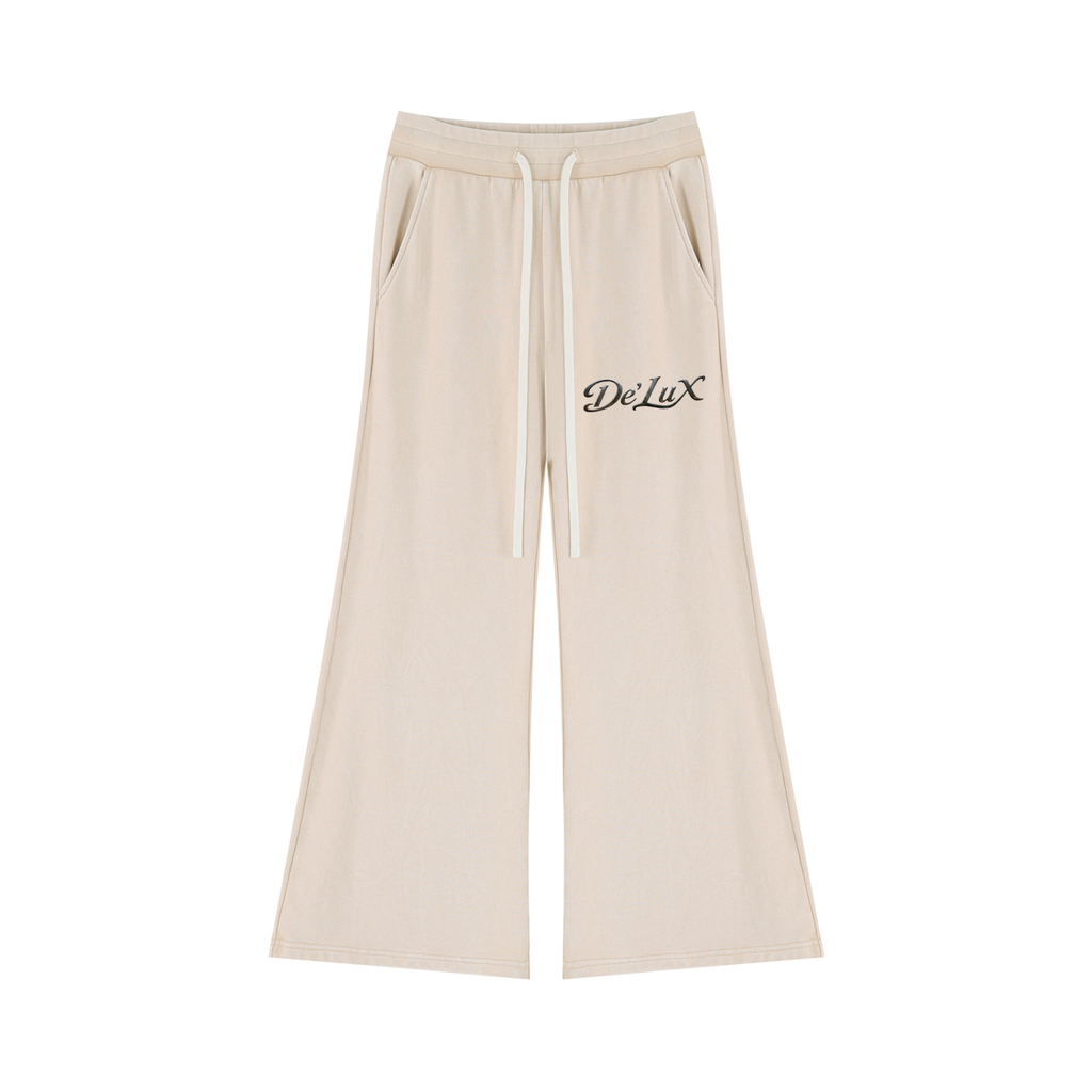 DeLuX Women’s Mineral Wash Flared Leg Sweatpants