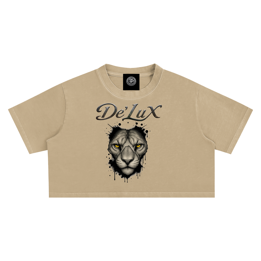 Panther Snow Washed Crop Top