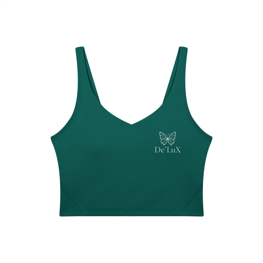 Women's V-Neck Yoga Sports Bra
