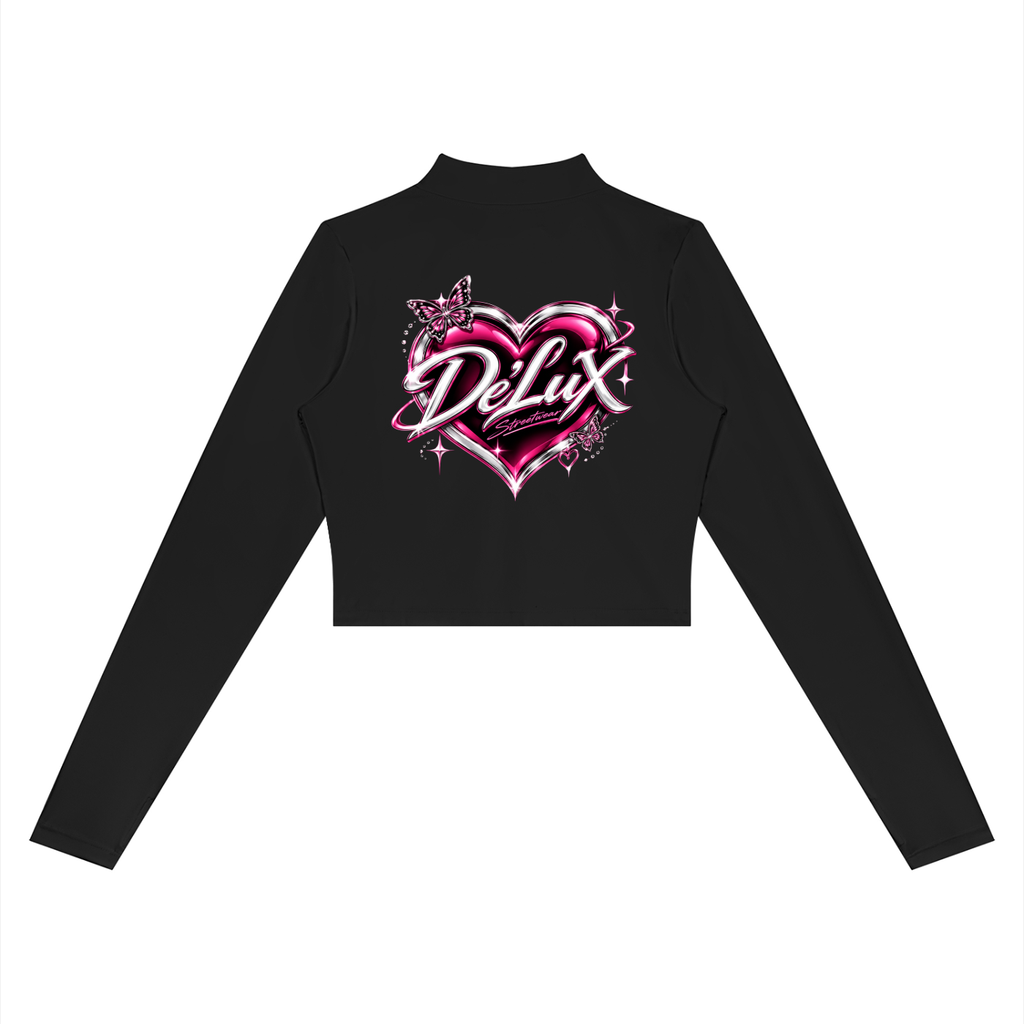 DeLuX Women’s Crop Yoga Sports Jacket