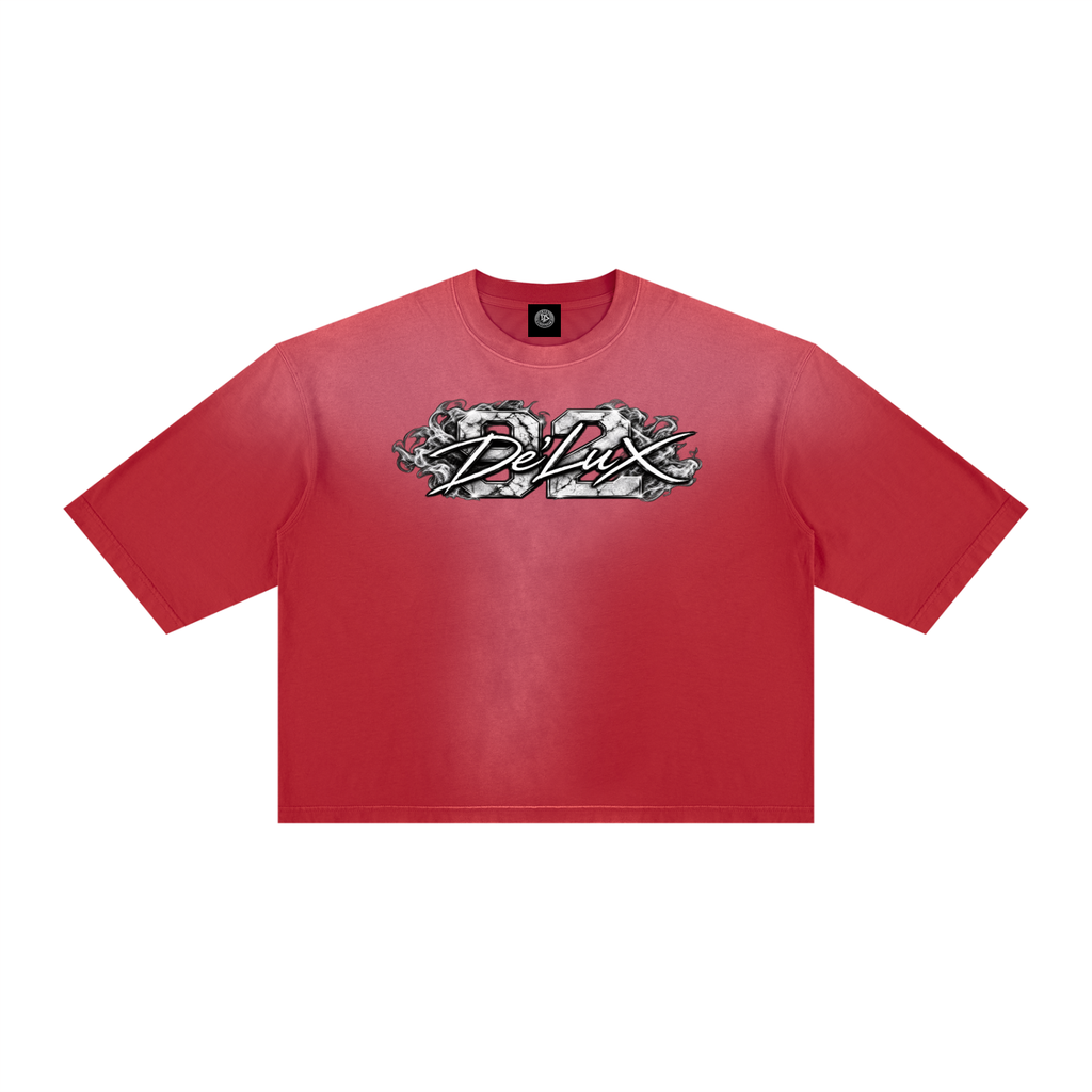 DeLuX Vintage Wash Sunfade Boxy T-Shirt