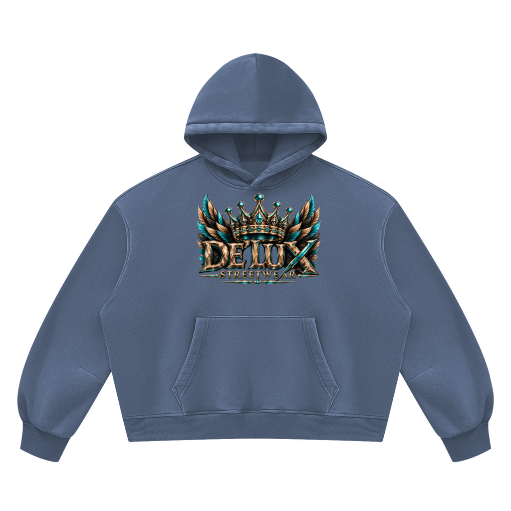 DeLuX  Boxy Fleece Hoodie