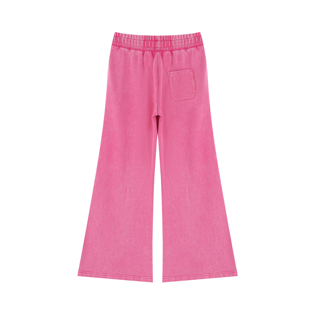 DeLuX Women’s Mineral Wash Flared Leg Sweatpants