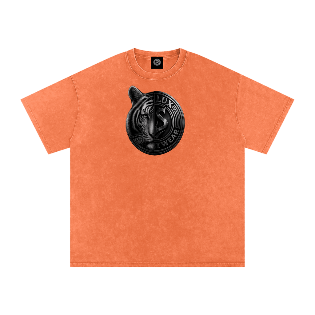 DeLuX Solitary Snow Washed Oversized Cotton T-Shirt