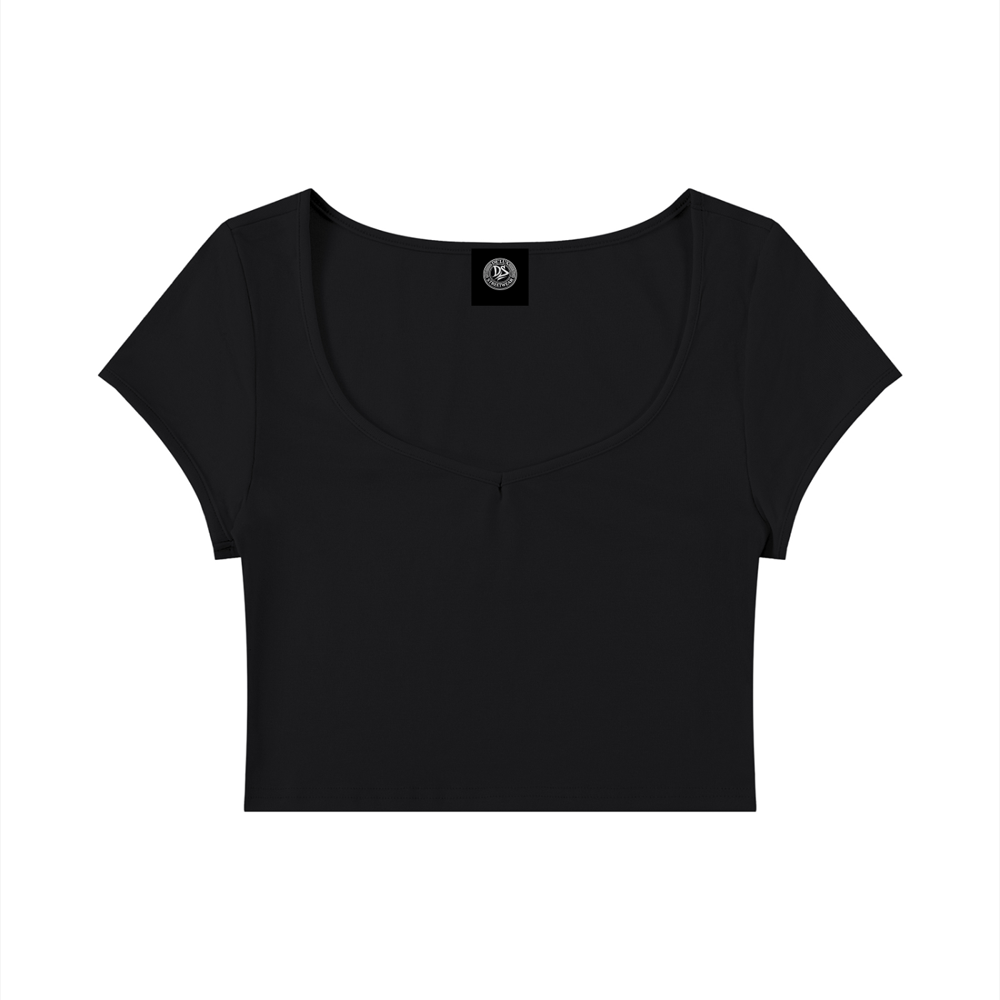 DeLuX Women's Slim Cap Sleeve Crop T-Shirt