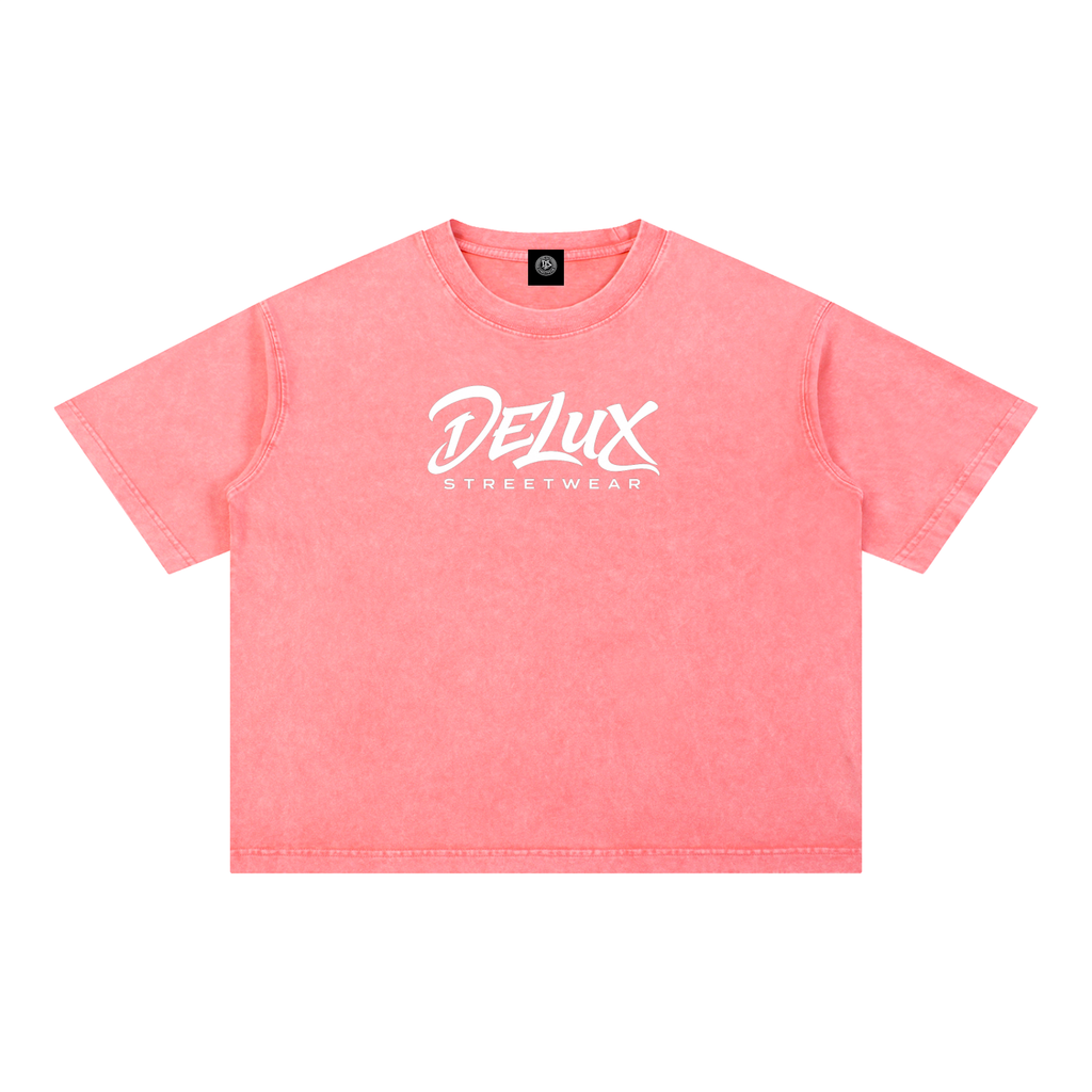 DeLuX Mineral Wash Boxy Cotton T-Shirt