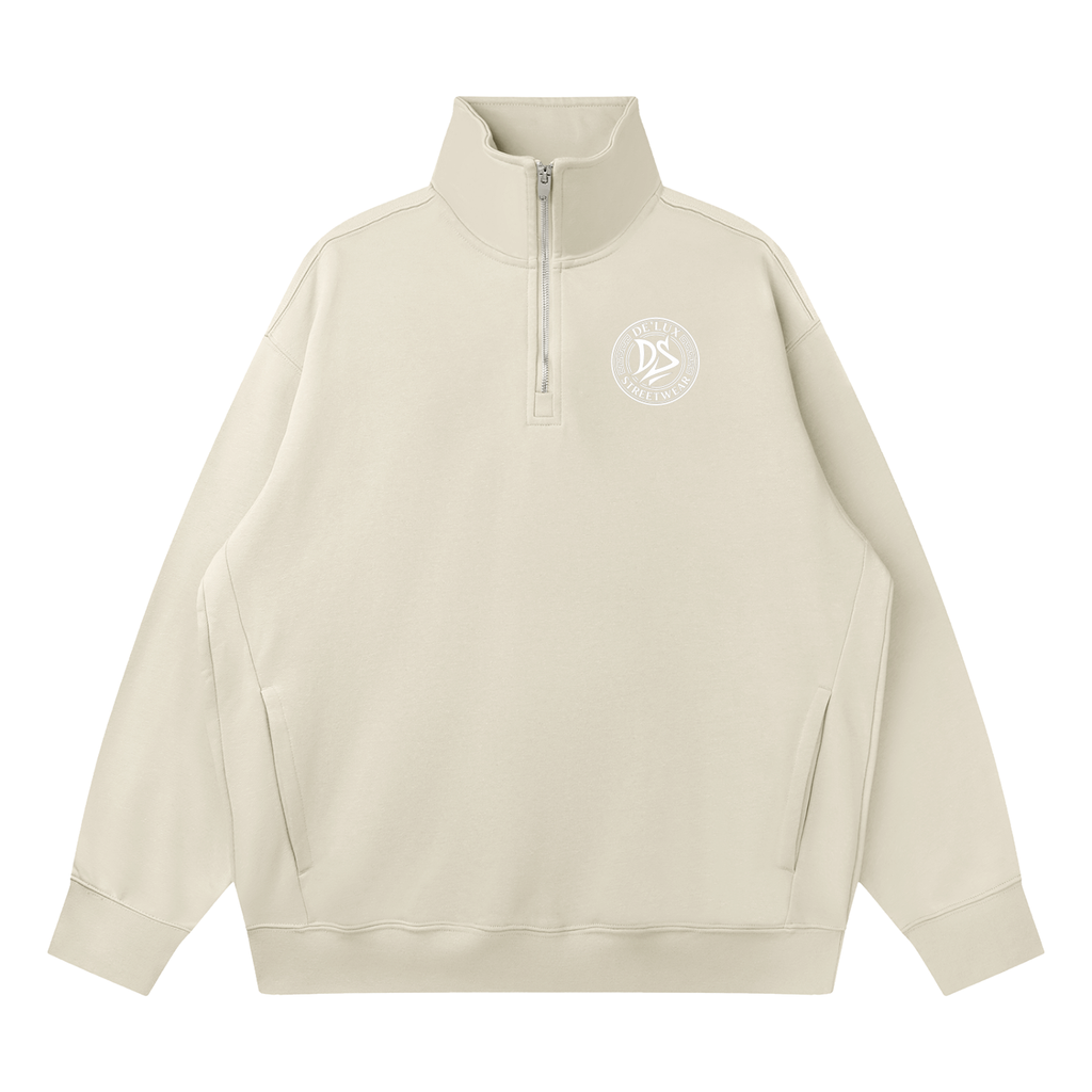 DeLuX Quarter-Zip Drop Shoulder Sweatshirt