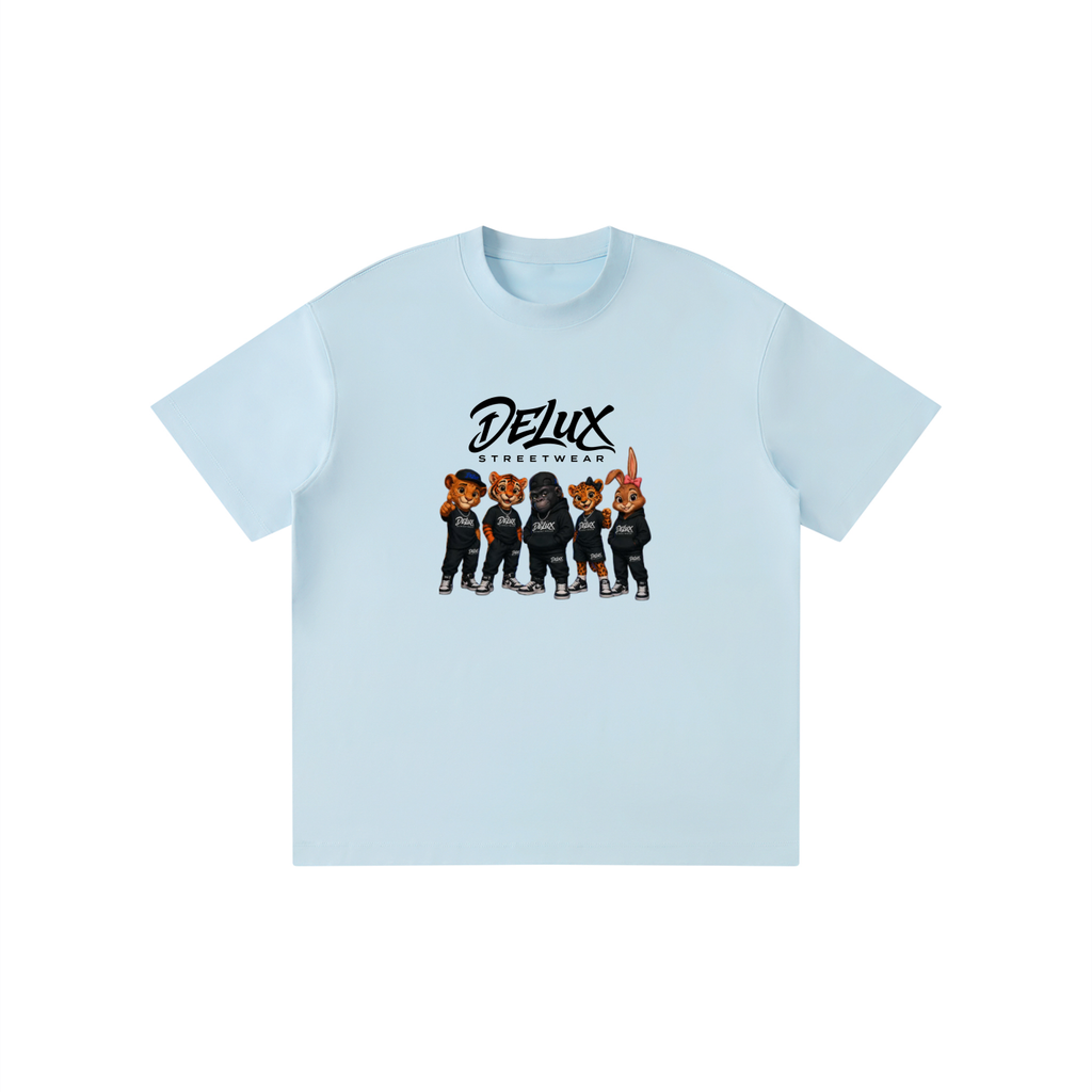DeLuX Cartoon Kid’s Solid Crewneck T-Shirt