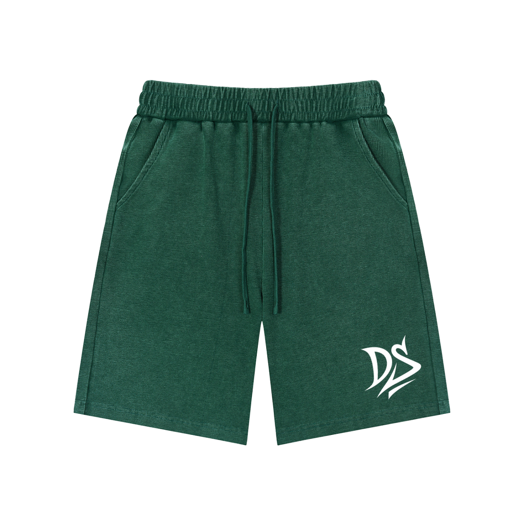 Mineral Wash Waffle Knit Shorts