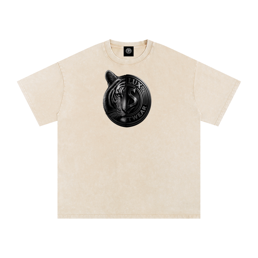 DeLuX Solitary Snow Washed Oversized Cotton T-Shirt