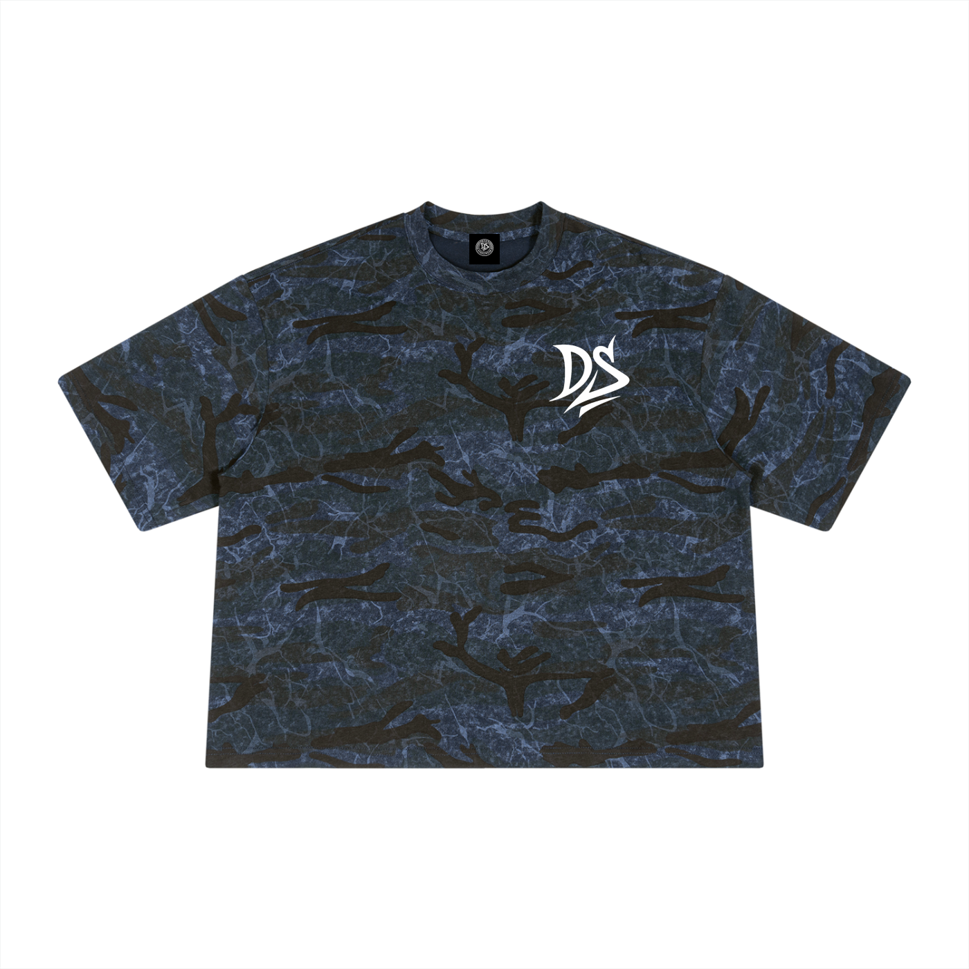 Unisex Boxy Camo Print T-Shirt
