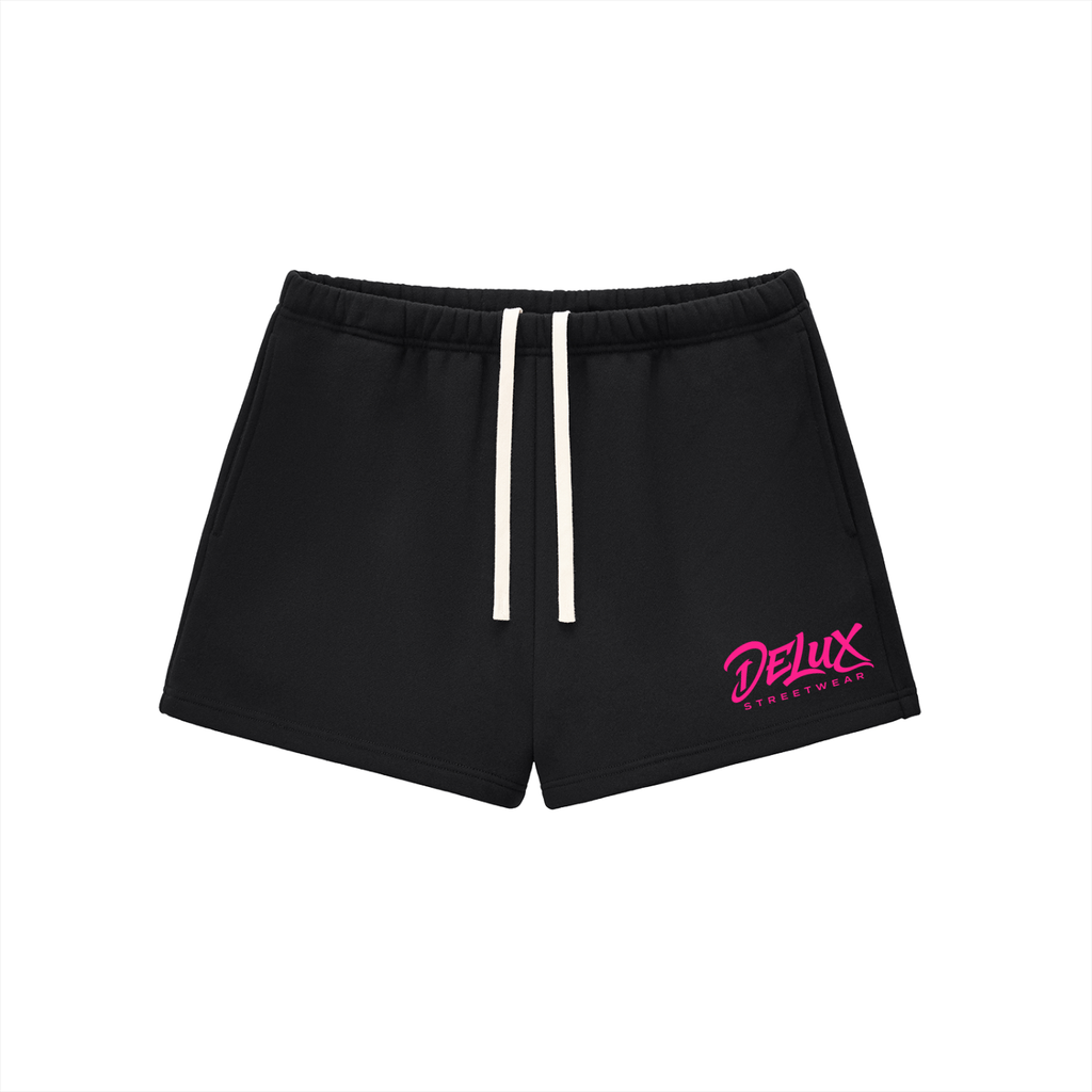 DeLuX Women Fleece Drawstring Sweatshorts